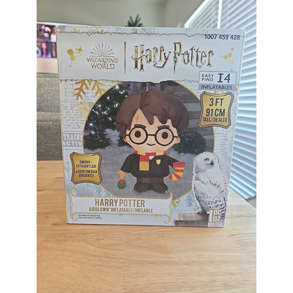 Gemmy 3' Airblown Harry Potter Lighted Christmas Inflatable Yard Decor in box